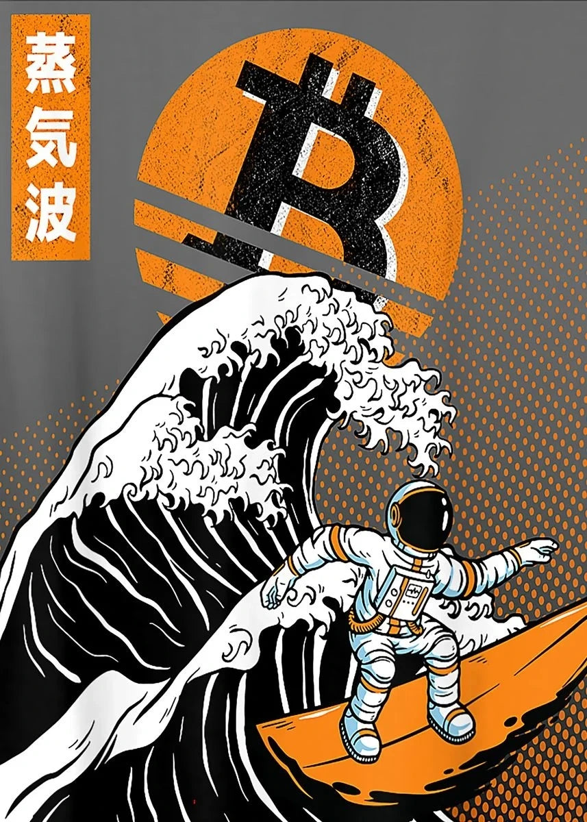 Bitcoin - Canvas "Astronautes"