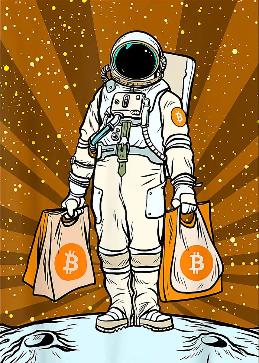 Bitcoin - Canvas "Astronautes"