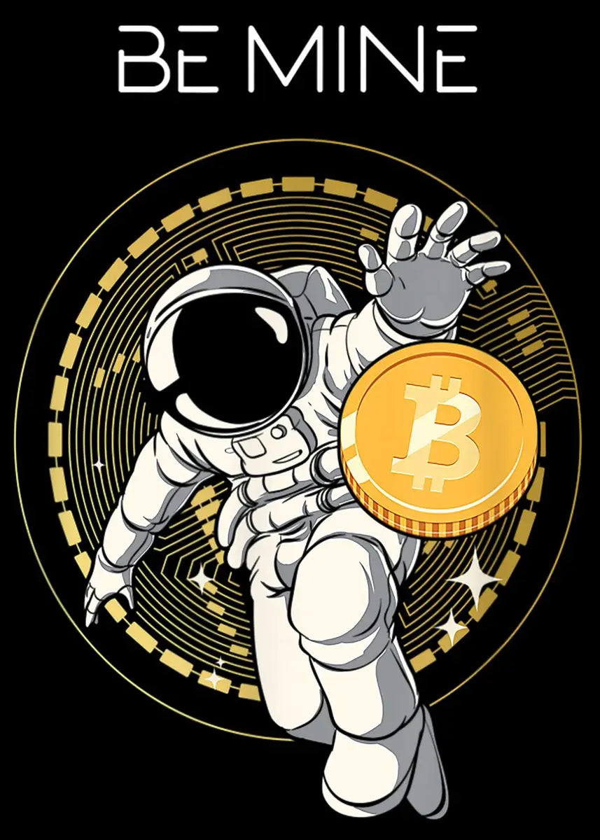 Bitcoin - Astronaut Canvas