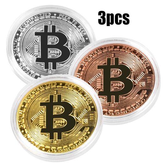 Bitcoin - Lot de 3 pièces de collection