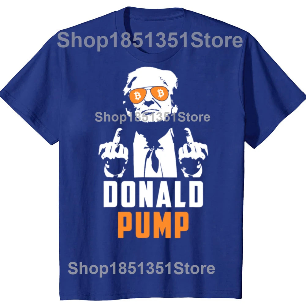 T-shirt Bitcoin "Donald Pump"