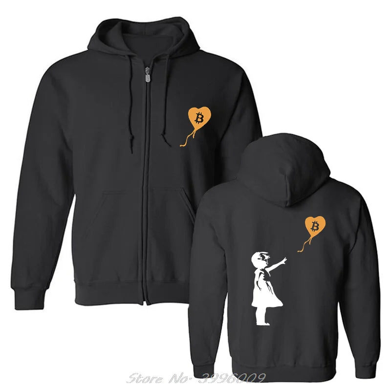 Sweat Bitcoin "La petite fille au bitcoin"