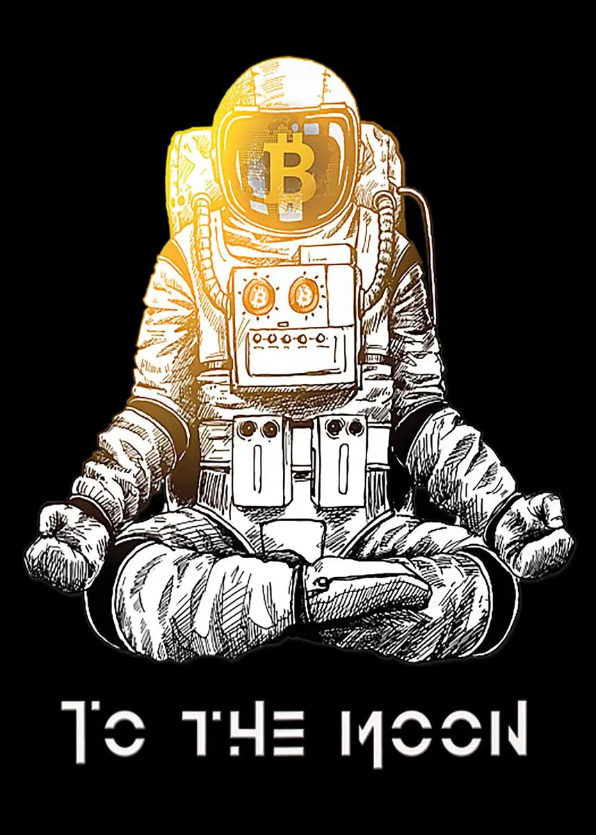 Bitcoin - Astronaut Canvas