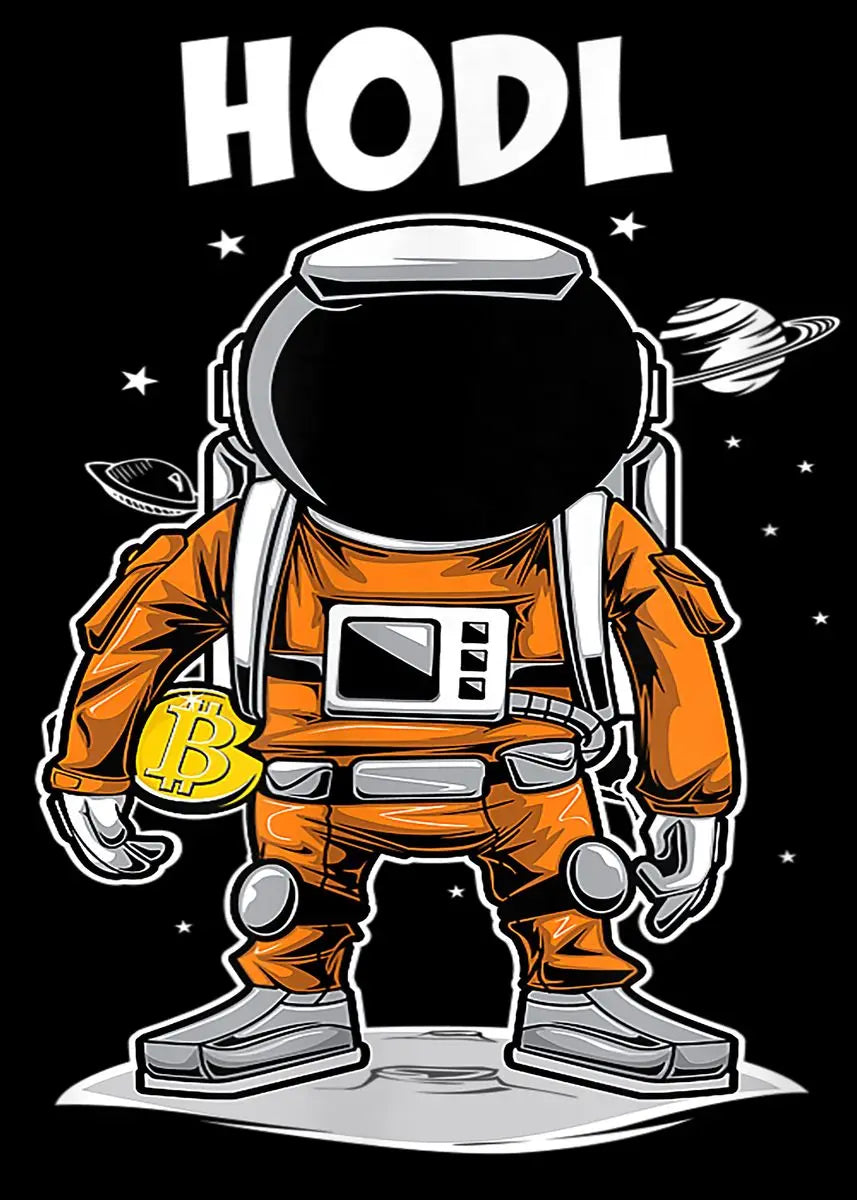 Bitcoin - Astronaut Canvas