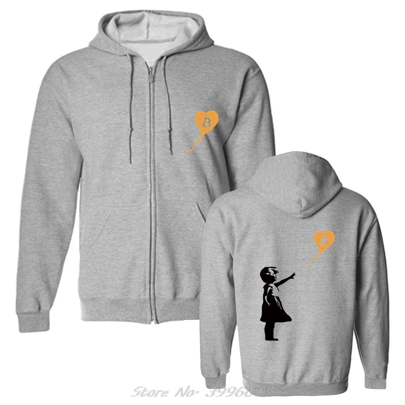 Sweat Bitcoin "La petite fille au bitcoin"