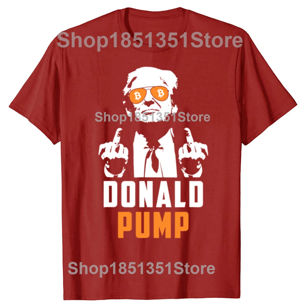 T-shirt Bitcoin "Donald Pump"