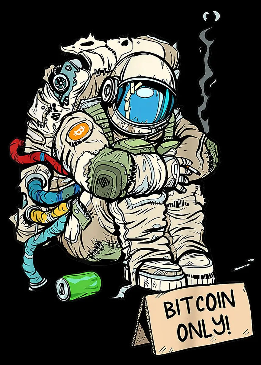 Bitcoin - Canvas "Astronautes"