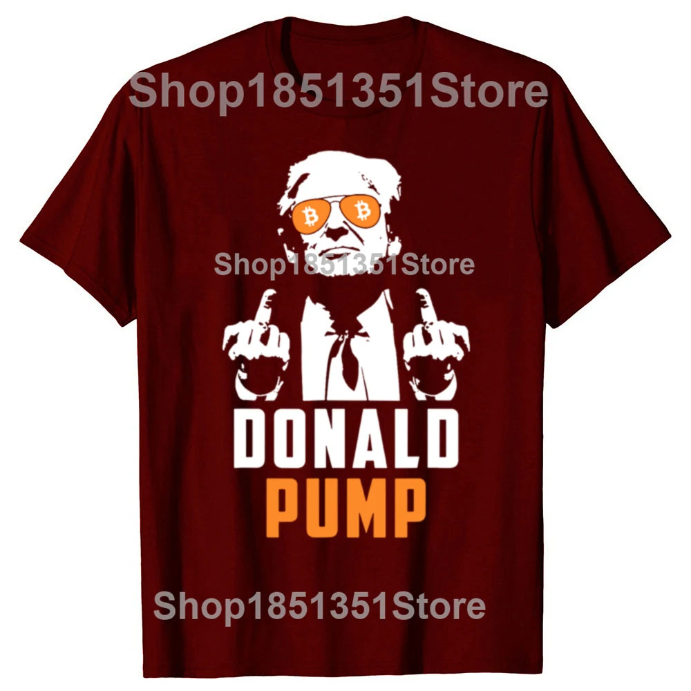 T-shirt Bitcoin "Donald Pump"